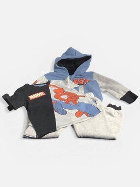 Marvel Spider-man Kids 3-piece Full Zip Lounge Set Size 3T